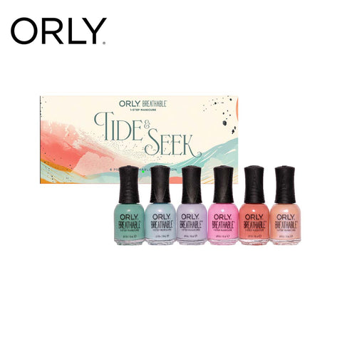 Orly Breathable Nail Lacquer Color Tide & Seek Spring/Summer Collection 2025 - 6pix set