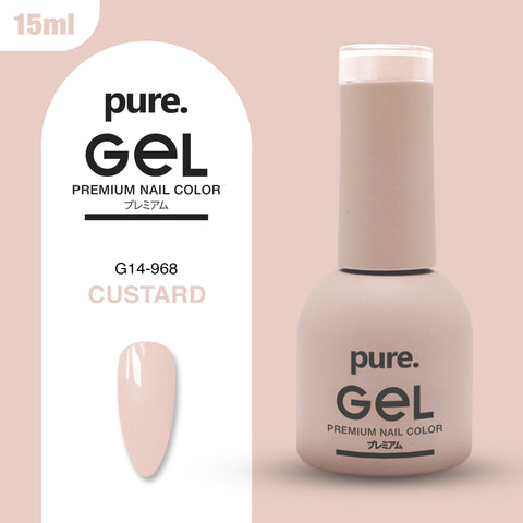 Pure. Gel Premium Nail Color Custard 15ml
