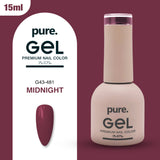 Pure. Gel Premium Nail Color Midnight 15ml