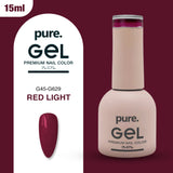 Pure. Gel Premium Nail Color Red Light 15ml