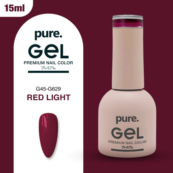 Pure. Gel Premium Nail Color Red Light 15ml