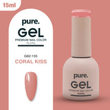 Pure. Gel Premium Nail Color Coral Kiss 15ml
