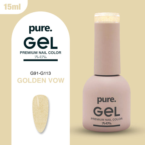 Pure. Gel Premium Nail Color Golden Vow 15ml