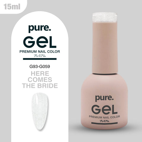 Pure. Gel Premium Nail Color Heres Comes The Bride 15ml