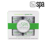 BCL Spa Organics 4-System Starter Kit - Lemongrass + Green Tea 16oz