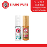 Siang Pure Bundle 10:Liquid Inhalant Eucalyptus Scent (Ball Tip) 5cc & Oil Ball Tip 5cc Formula 1