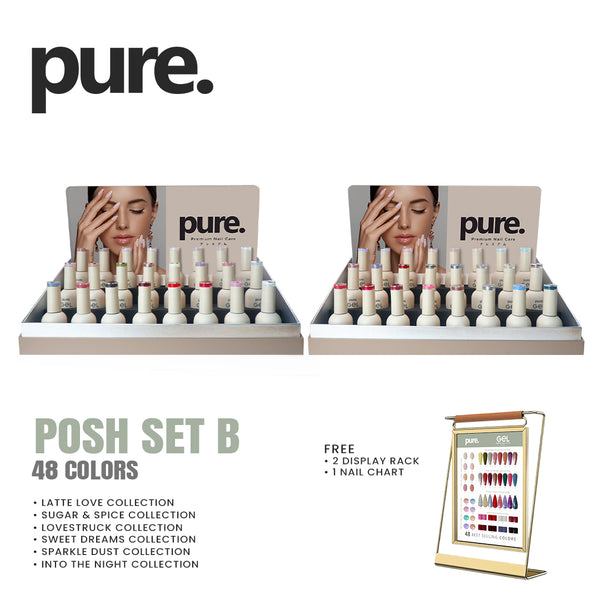 Pure. Gel Premium Nail Color Posh Set B