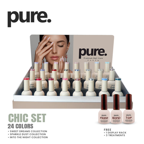 Pure. Gel Premium Nail Color Chic Set