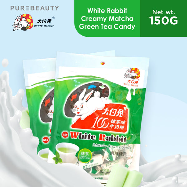 White Rabbit GSY Creamy Matcha Green Tea Candy 150g - PACK OF 2 ...