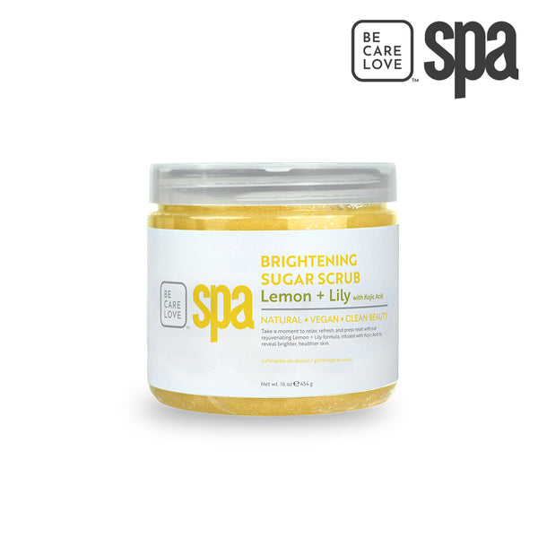 BCL Spa Organics 16oz Lemon + Lily  Sugar Scrub