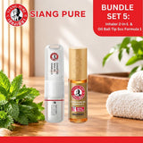 Siang Pure Bundle 5: Inhaler 2-in-1  &  Oil Ball Tip 5cc Formula 1