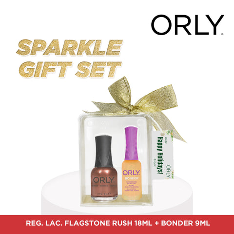 Orly Regular Lacquer Flagstone Rush - Sparkle Gift Set ( 1+Bonder)
